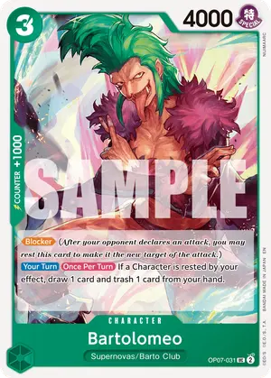 Carta Bartolomeo OP07-031, versión Normal