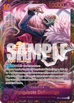 Carta Donquixote Doflamingo OP14-069, versión SP