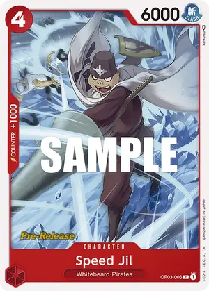 Carta Speed Jil OP03-006, versión Promo