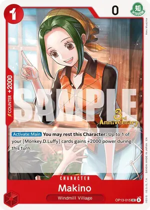 Carta Makino OP13-015, versión Promo