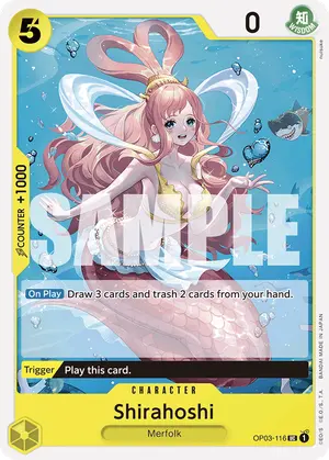 Carta Shirahoshi OP03-116, versión Normal