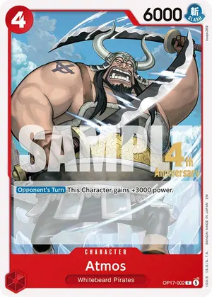 Carta Atmos OP17-002, versión Promo
