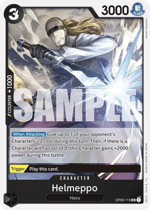 Carta Helmeppo OP02-113, versión Normal