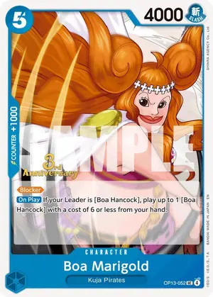 Carta Boa Marigold OP13-052, versión Promo