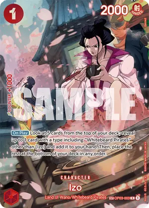 Carta Izo OP03-003, versión SP