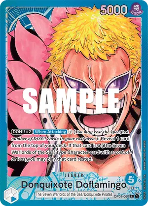 Carta Donquixote Doflamingo OP01-060, versión Arte alternativo