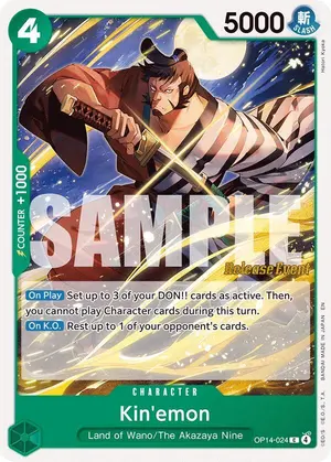 Carta Kin'emon OP14-024, versión Promo