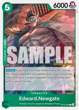 Carta Edward.Newgate OP10-024, versión Promo