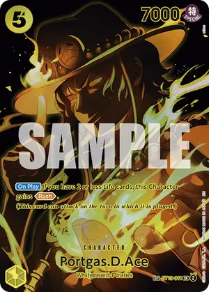 Carta Portgas.D.Ace ST13-011, versión SP