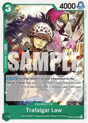 Carta Trafalgar Law OP09-030, versión Promo