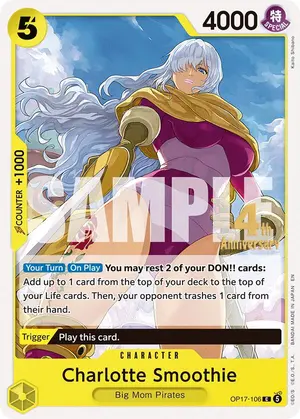 Carta Charlotte Smoothie OP17-106, versión Promo