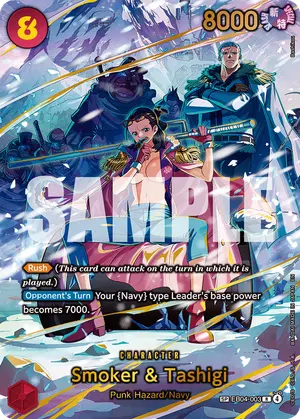 Carta Smoker & Tashigi EB04-003, versión SP