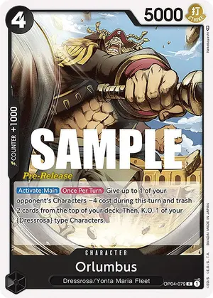 Carta Orlumbus OP04-079, versión Promo