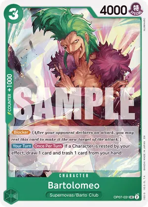 Carta Bartolomeo OP07-031, versión Normal