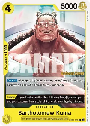 Carta Bartholomew Kuma EB04-055, versión Promo