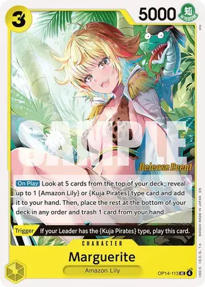 Carta Marguerite OP14-113, versión Promo