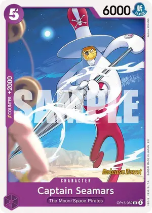 Carta Captain Seamars OP15-062, versión Promo