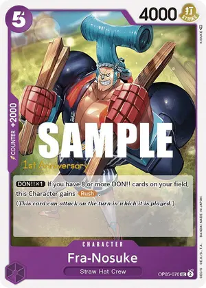 Carta Fra-Nosuke OP05-070, versión Promo