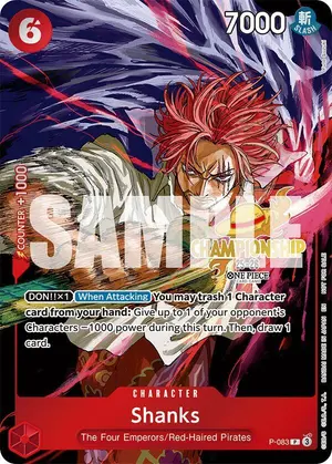 Carta Shanks P-083, versión Promo