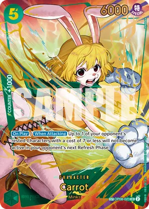 Carta Carrot OP08-023, versión SP