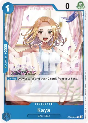 Carta Kaya OP03-044, versión Arte alternativo