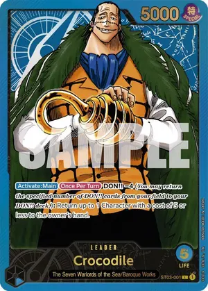 Carta Crocodile ST03-001, versión Promo