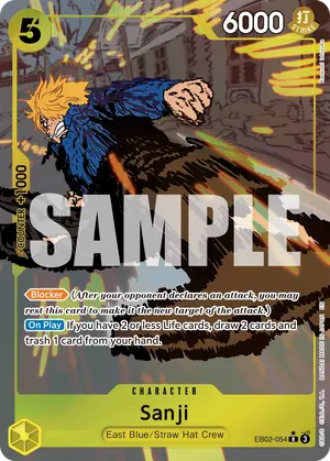 Carta Sanji EB02-054, versión Arte alternativo