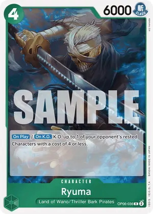 Carta Ryuma OP06-036, versión Normal
