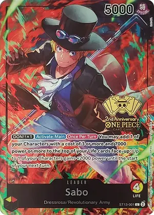 Carta Sabo ST13-001, versión Arte alternativo