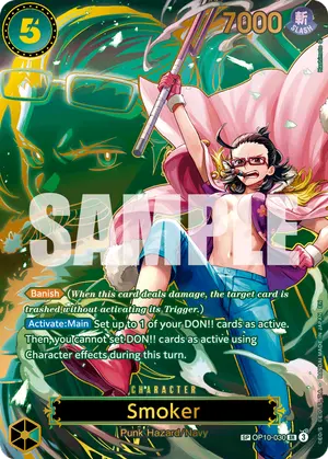 Carta Smoker OP10-030, versión SP