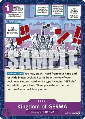 Carta Kingdom of GERMA OP06-079, versión Normal