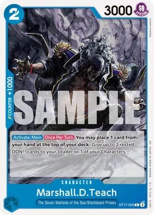 Carta Marshall.D.Teach ST17-005, versión Normal