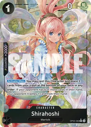 Carta Shirahoshi OP05-082, versión Arte alternativo