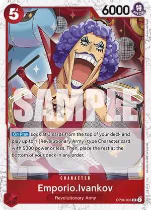 Carta Emporio.Ivankov OP06-003, versión Normal