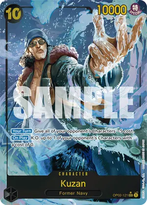 Carta Kuzan OP02-121, versión Arte alternativo