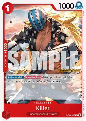 Carta Killer OP14-005, versión Promo