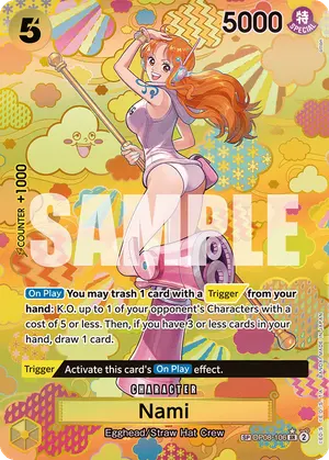 Carta Nami OP08-106, versión SP