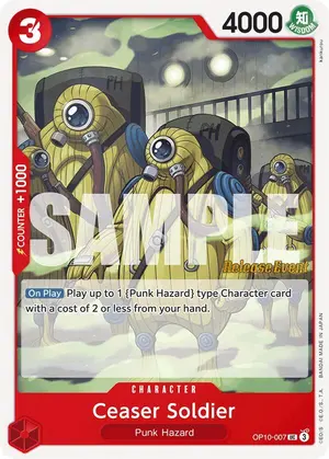Carta Ceaser Soldier OP10-007, versión Promo