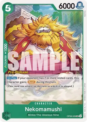 Carta Nekomamushi OP08-028, versión Promo