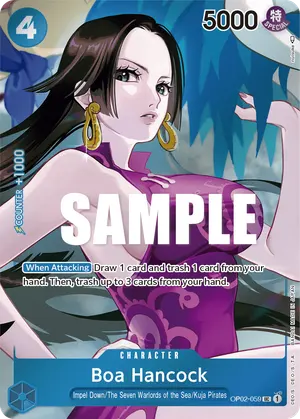 Carta Boa Hancock OP02-059, versión Arte alternativo