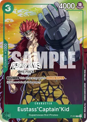 Carta Eustass"Captain"Kid P-003, versión Arte alternativo