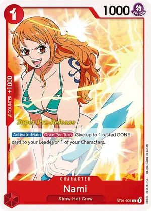 Carta Nami ST01-007, versión Promo