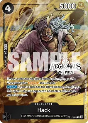 Carta Hack OP12-089, versión Arte alternativo