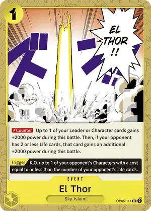 Carta El Thor OP05-114, versión Normal