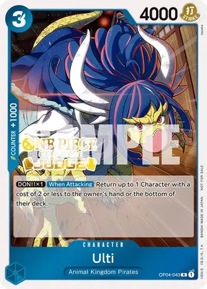 Carta Ulti OP04-043, versión Promo