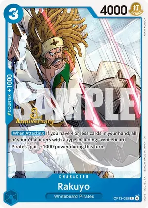 Carta Rakuyo OP13-055, versión Promo