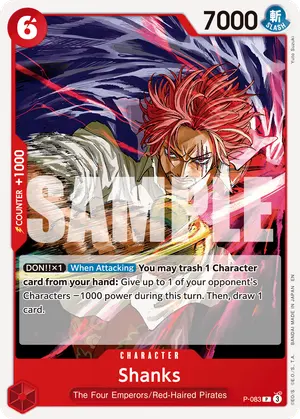 Carta Shanks P-083, versión Normal