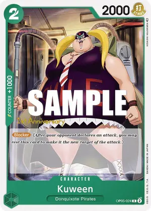 Carta Kuween OP05-024, versión Promo