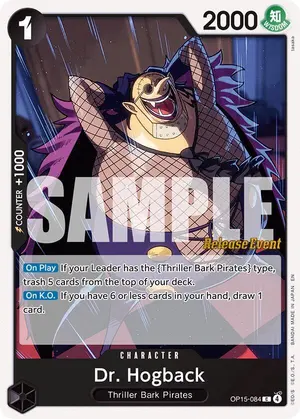 Carta Dr. Hogback OP15-084, versión Promo