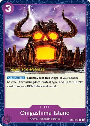 Carta Onigashima Island ST04-017, versión Promo